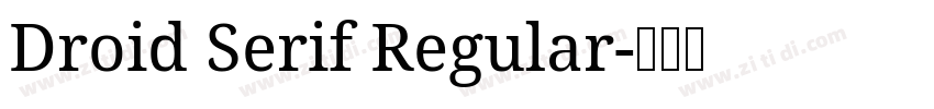 Droid Serif Regular字体转换